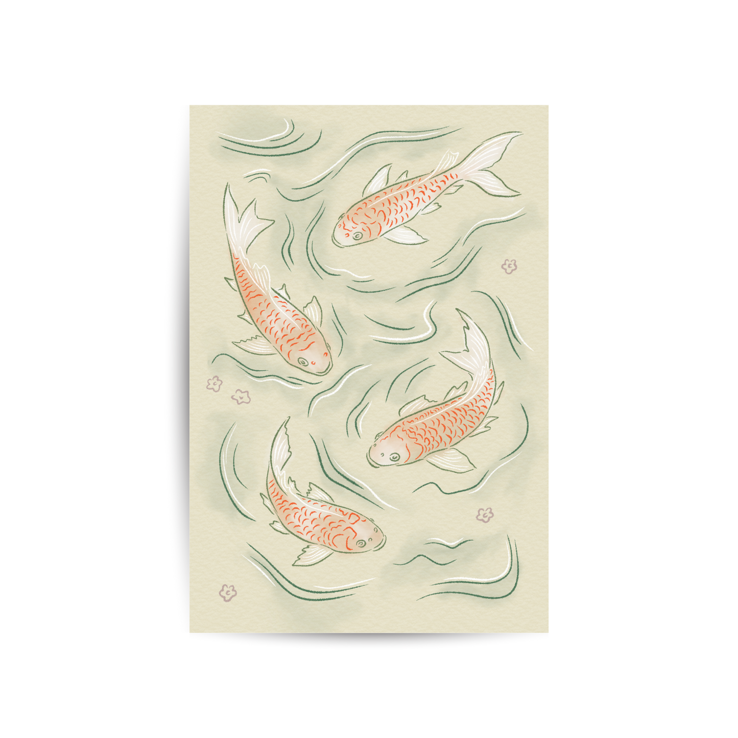 'koi fish' art print