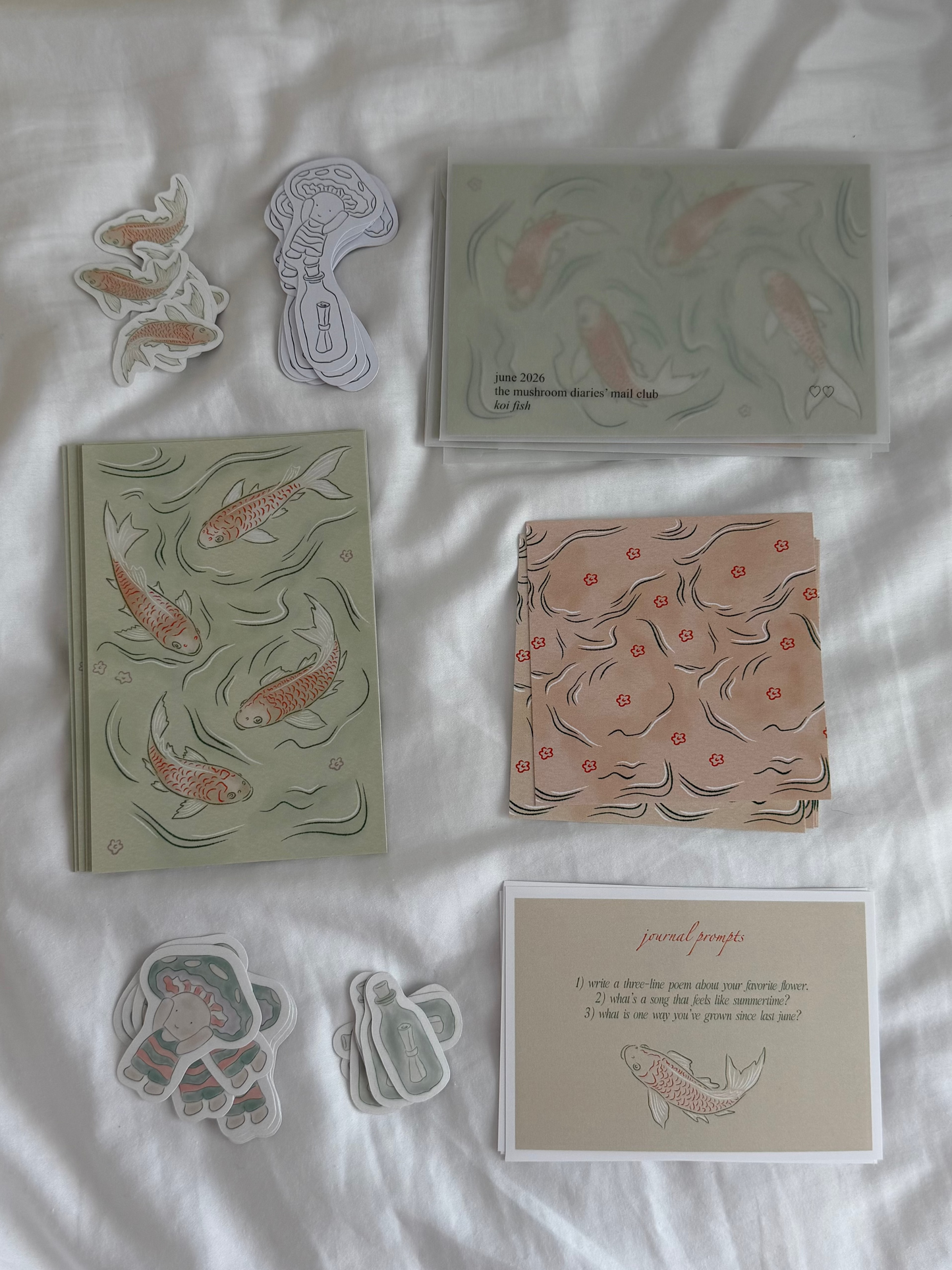 "koi fish" snail mail