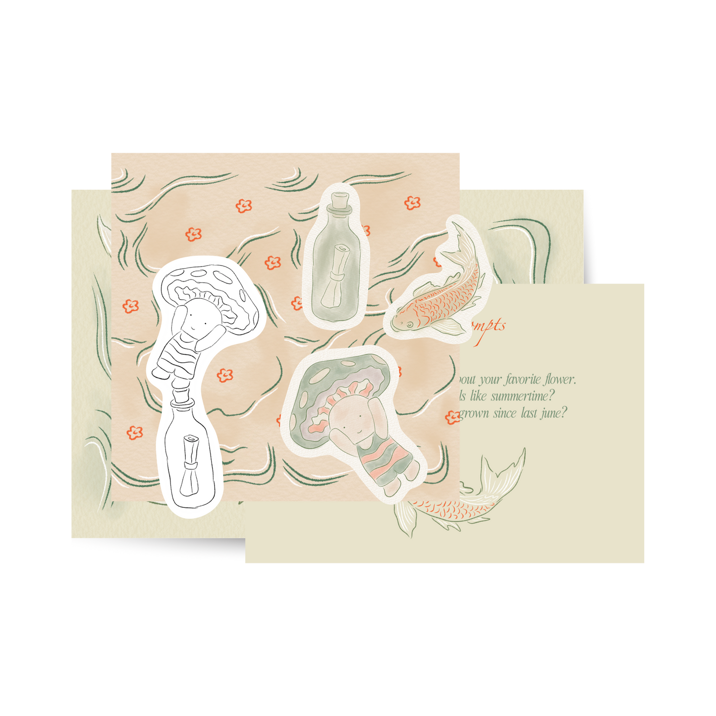 "koi fish" snail mail