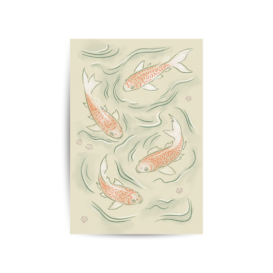 'koi fish' sticker