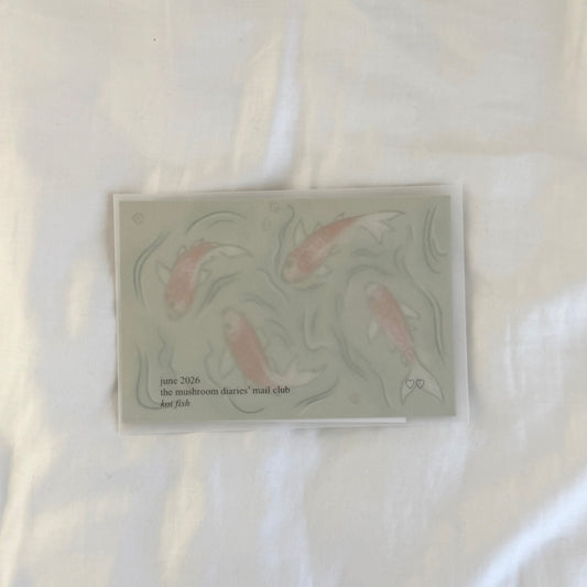 "koi fish" snail mail